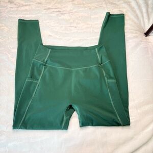 Kamo Fitness Medium Green High Rise Pocket Leggings 25” Inseam